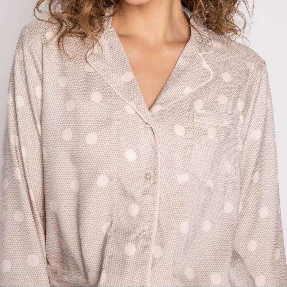 PJ SALVAGE Digity Dots Romper in Cement Women’s size XL Loungewear Pajamas - Picture 2 of 14